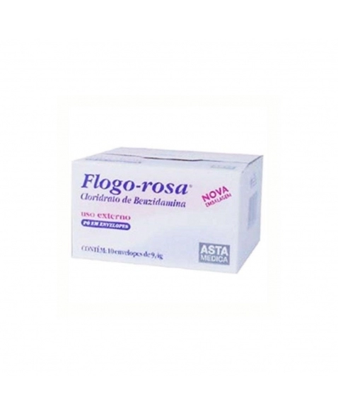 FLOGO-ROSA 53,2MG/G CAIXA CONTENDO 10 ENVELOPES COM 9,4G DE PÓ PARA SOLUÇÃO DE USO DERMATOLÓGICO