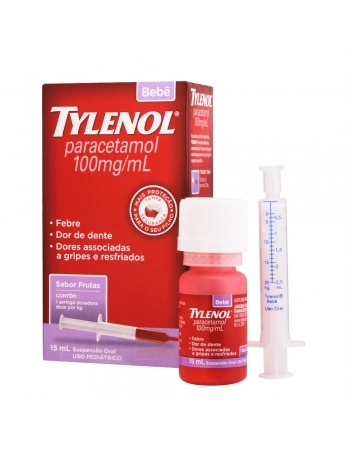 TYLENOL JOHNSON & JOHNSON BEBÊ GTS 15M SUSPENSÃO