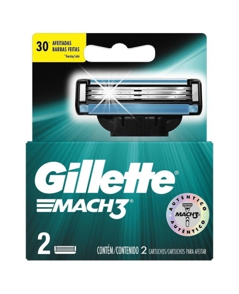 CARGA PARA APARELHO DE BARBEAR P&G GILLETTE MACH3 GILLETTE 2UN