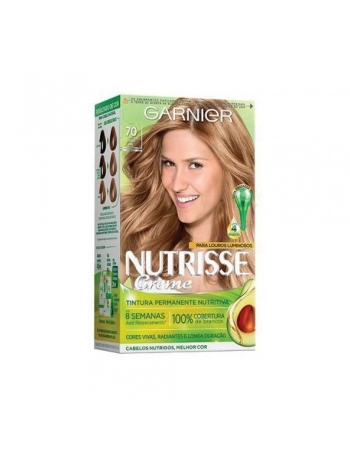 TINTURA PERMANENTE NUTRISSE CREME 71 LOURO ESPLÊNDIDO GARNIER 1UN