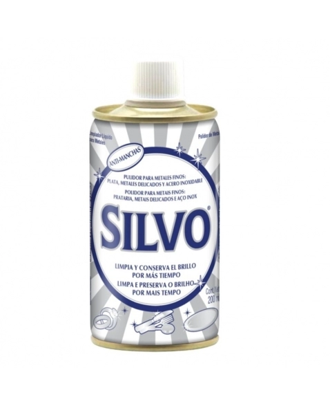 POLIDOR DE METAIS LÍQUIDO SILVO FRASCO 200ML