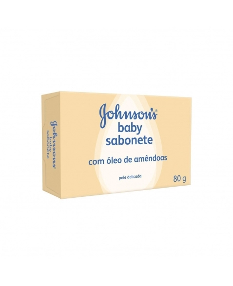 SABONETE EM BARRA OLEO DE AMÊNDOAS JOHNSON & JOHNSON CAIXA COM 12UN DE 80G CADA