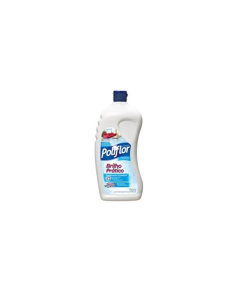 CERA LÍQUIDA AUTOBRILHO INCOLOR POLIFLOR BRILHO PRÁTICO SQUEEZE 6UN DE 750ML