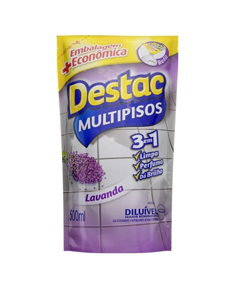 LIMPADOR MULTIPISOS DESTAC DIL RF 03X500ML BRISA LAVANDA