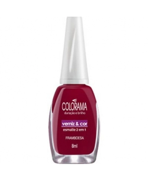 ESMALTE CREMOSO VERNIZ & COR FRAMBOESA COLORAMA 8ML