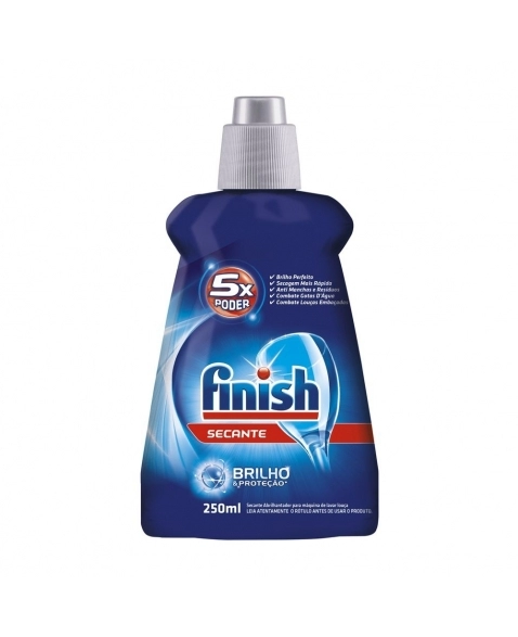 SECANTE ABRILHANTADOR PARA MÁQUINA DE LAVAR LOUÇAS FINISH FRASCO 250ML