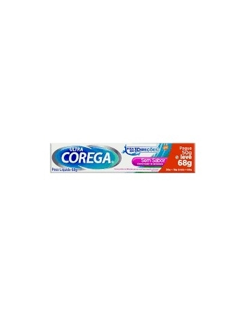 COREGA ULTRA CREME FIXADOR SEM SABOR LEVE 68G PAGUE 40G