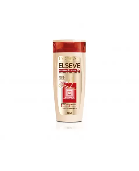 SHAMPOO ELSEVE REPARAÇÃO TOTAL 5 RT5 PLASTICA CAPILAR 200ML LOREAL