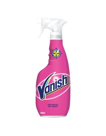 TIRA-MANCHAS LÍQUIDO PRÉ-LAVAGEM VANISH FRASCO 500ML BORRIFADOR