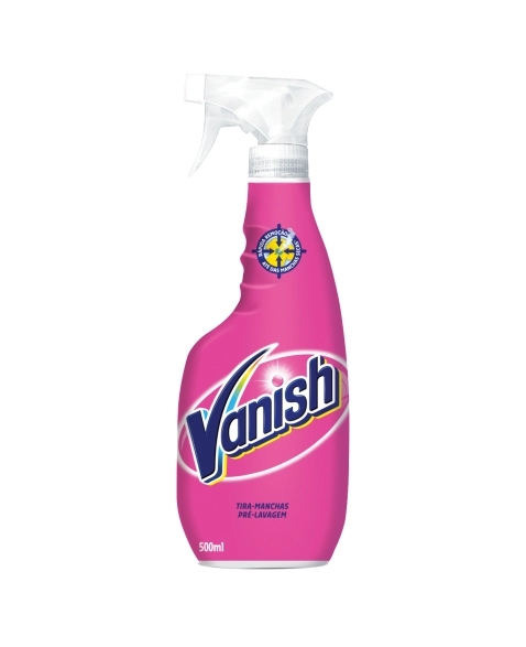 TIRA-MANCHAS LÍQUIDO PRÉ-LAVAGEM VANISH FRASCO 500ML BORRIFADOR