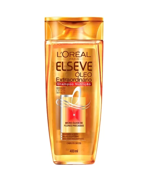 SHAMPOO ELSEVE 400ML ÓLEO EXTRA NUTRIÇÃO