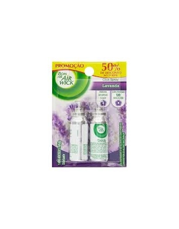 CLICK SPRAY AIR WICK BOM AR BLISTER 12ML CADA 2 UNIDADES