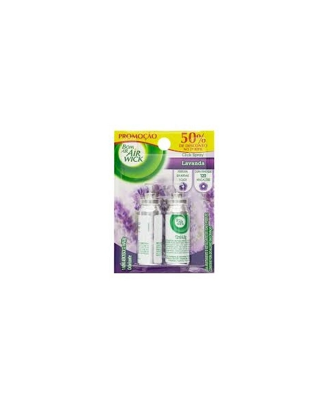 CLICK SPRAY AIR WICK BOM AR BLISTER 12ML CADA 2 UNIDADES