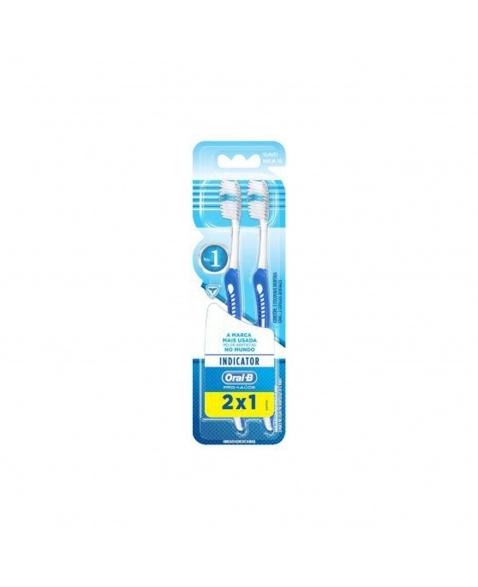 ESCOVA DENTAL MACIA 35 ORAL-B PRO-SAÚDE INDICATOR 2 UNIDADES