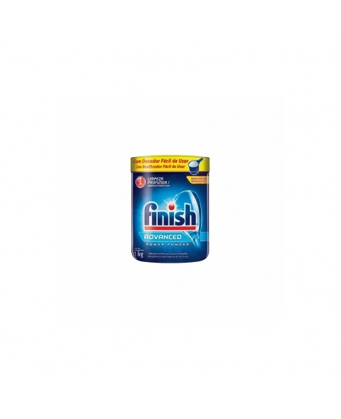 DETERGENTE EM PÓ PARA MÁQUINA DE LAVAR LOUÇAS FINISH POWER POWDER ADVANCED POTE 1KG