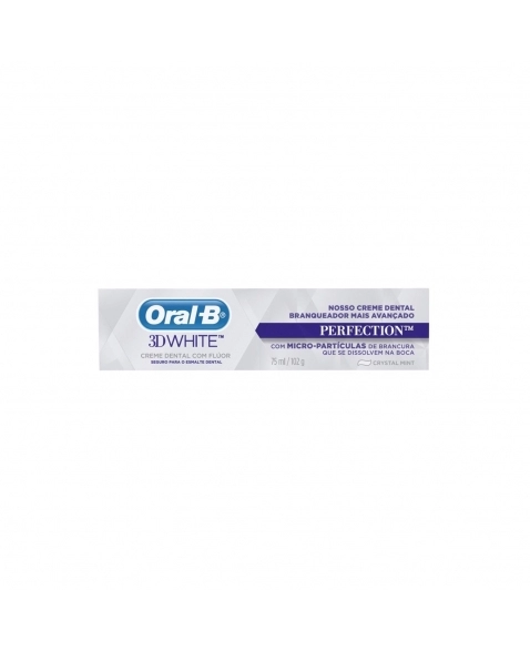 CREME DENTAL CRYSTAL MINT ORAL-B 3D WHITE PERFECTION CAIXA 102G