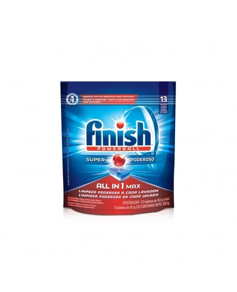 DETERGENTE TABLETE PARA FINISH POWERBALL 18,62G