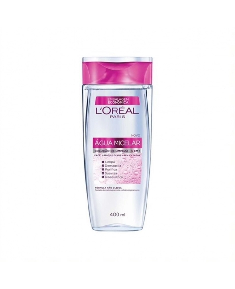 ÁGUA MICELAR L\`ORÉAL PARIS 5 EM 1 400ml