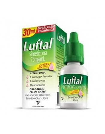 LUFTAL 75MG/ML, CAIXA COM 1 FRASCO GOTEJADOR COM 30ML DE EMULSÃO DE USO ORAL