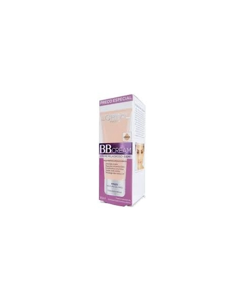 BASE BB CREAM LOREAL FACIAL 5 EM 1 FPS20 MEDIA 30ML