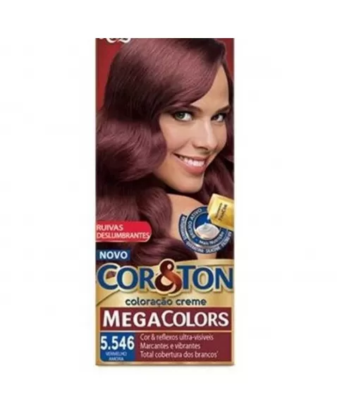 TINTURA PERMANENTE CORTON 50G 5.546 VERMELHO AMORA MEGA COLORS UNIT