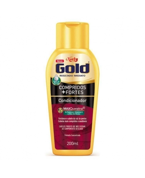 CONDICIONADOR NIELY GOLD COMPRIDOS + FORTES NIELY 200ML