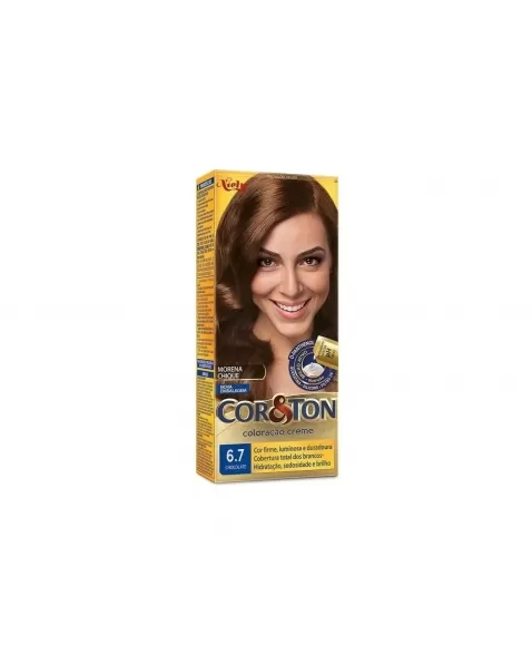 TINTURA PERMANENTE CORTON 50G 6.7 CHOCOLATE