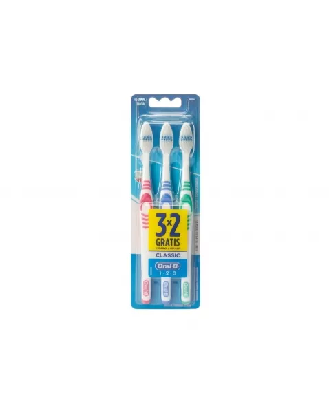 ESCOVA DENTAL P&G ORAL-B 123 LIMPEZA BRILHANTE LEVE 3, PAGUE 2