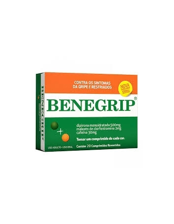 BENEGRIP MULTI DIA 800MG + 20MG BLÍSTER COM 4 COMPRIMIDOS