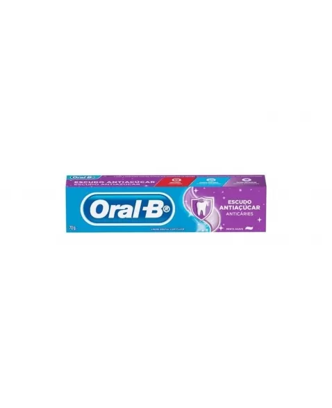 CREME DENTAL P&G MENTA SUAVE ORAL-B ESCUDO ANTIAÇÚCAR CAIXA LEVE 3 PAGUE 2 70G