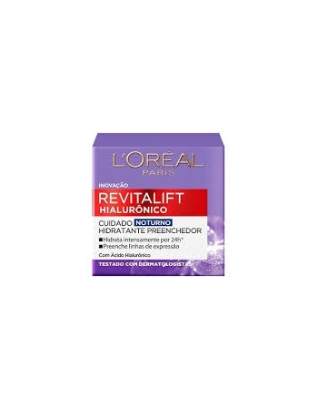 CREME FACIAL ANTI-IDADE REVITALIFT HIALURÔNICO NOTURNO L\`ORÉAL 50ML