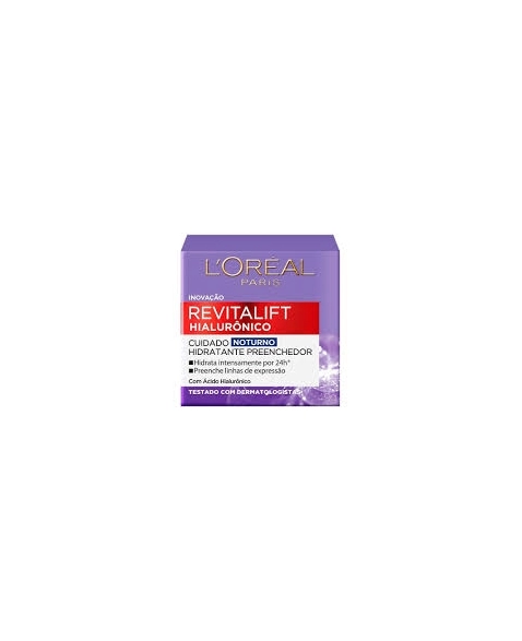 CREME FACIAL ANTI-IDADE REVITALIFT HIALURÔNICO NOTURNO L\`ORÉAL 50ML