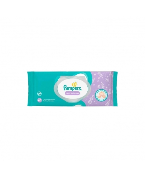 LENÇO UMEDECIDO LAVANDA PAMPERS PACOTE 48 UNIDADES