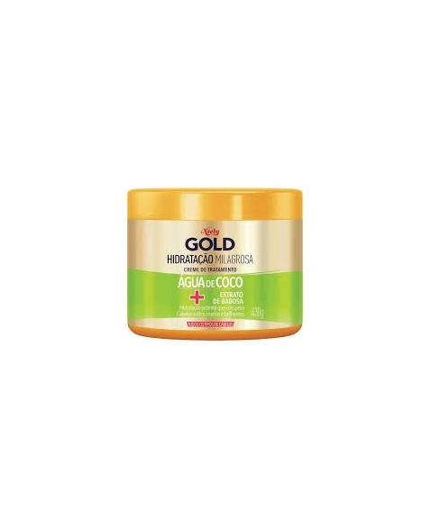 CREME DE TRATAMENTO NIELY GOLD 430G HIDRATAÇÃO ÁGUA DE COCO