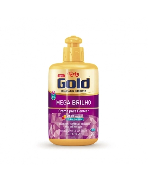 CREME PARA PENTEAR NIELY GOLD MEGA BRILHO 280G