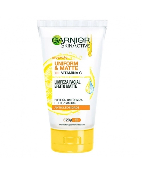 GEL FACIAL GARNIER EFEITO MATTE ANTIOLEOSIDADE 120G