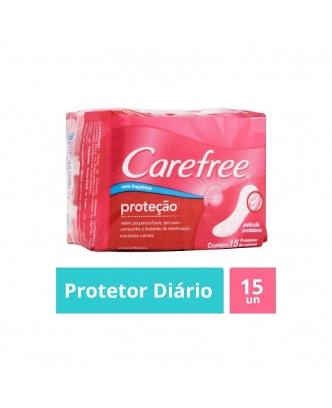 ABSORVENTE EXTERNO JOHNSON & JOHNSON CAREFREE NEUTRALIZE SEM PERFUME 15UN