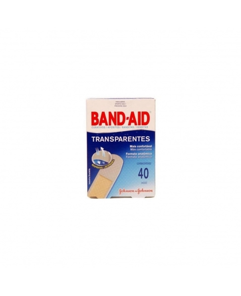 CURATIVO BAND AID JOHNSON & JOHNSON TRANSPARENTE COM 40UN UNIT