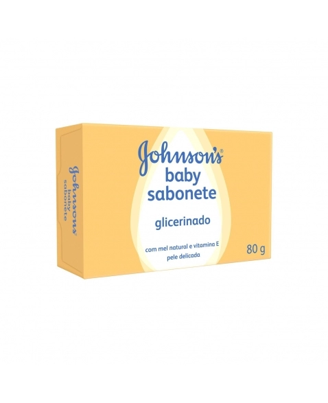 SABONETE EM BARRA JOHNSON & JOHNSON BABY GLICERINADO 80G