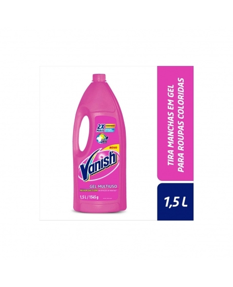 TIRA-MANCHAS GEL MULTIUSO VANISH FRASCO 1,5L EMBALAGEM ECONÔMICA