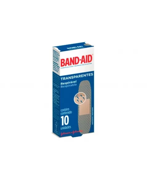 CURATIVO TRANSPARENTE BAND AID JOHNSON & JOHNSON COM 10UN