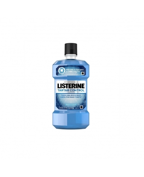 ANTISSÉPTICO BUCAL JOHNSON & JOHNSON MENTA SUAVE LISTERINE TARTAR CONTROL FRASCO 250ML