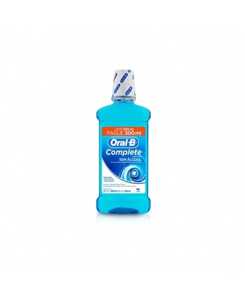 ANTISSÉPTICO BUCAL JOHNSON & JOHNSON ORAL B COMPLETE MENTA 500ML