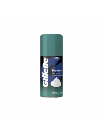 ESPUMA DE BARBEAR P&G SENSITIVE GILLETTE FOAMY FRASCO 175G