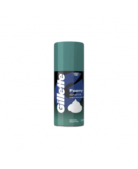 ESPUMA DE BARBEAR P&G SENSITIVE GILLETTE FOAMY FRASCO 175G