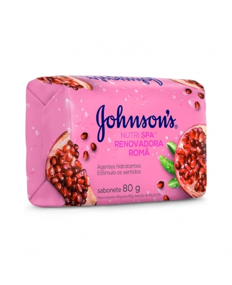 SABONETE EM BARRA JOHNSON & JOHNSON RENOVADORA ROMÃ NUTRI SPA CARTUCHO 80G