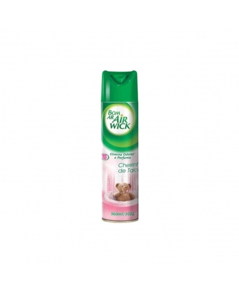 NEUTRALIZADOR DE ODORES CHEIRINHO DE TALCO AIR WICK BOM AR FRASCO 360ML EMBALAGEM ECONÔMICA