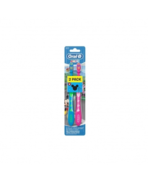 PACK 2 ESCOVAS DENTAIS P&G ORAL B INFANTIL KIDS MICKEY