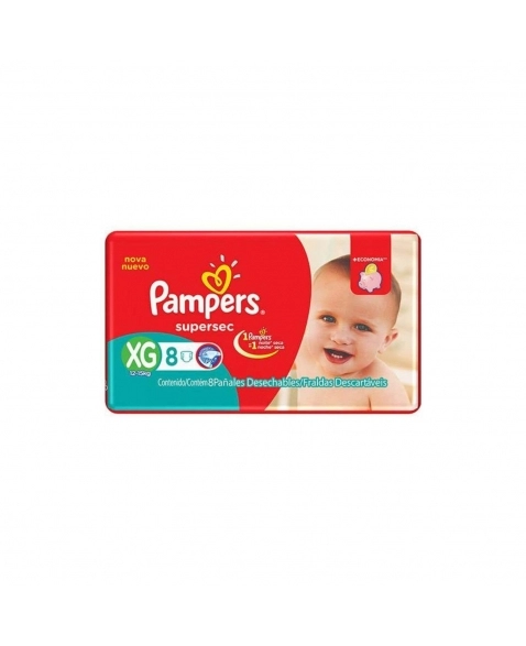 FRALDA INFANTIL P&G PAMPERS XG SUPERSEC COM 8UN