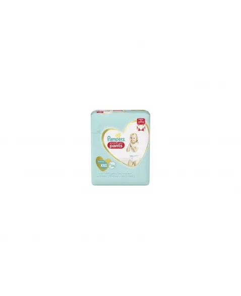 FRALDA P&G PAMPERS PANTS PREMIUM CARE XXG 8PCT COM 24UN